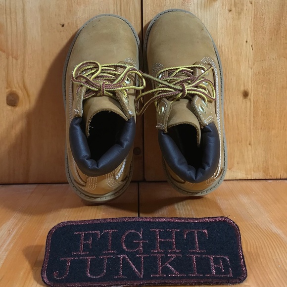 Timberland PREMIUM WATERPROOF Kids Toddler 10M Leather Boots Wheat - Picture 7 of 11